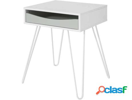 Mesa Auxiliar SOBUY (Blanco - 43x51x38 cm)