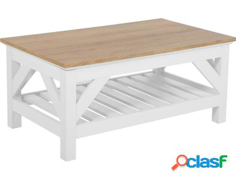 Mesa de Centro Savannah (Blanco - MDF -60x101x46 cm)