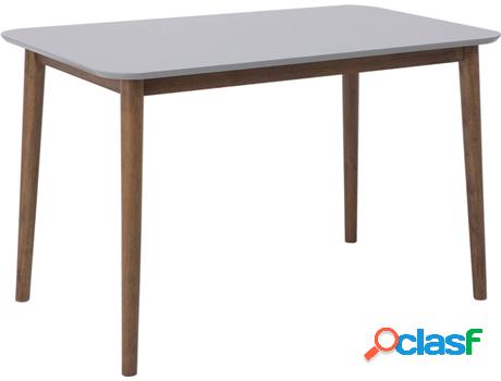 Mesa de Comedor BELIANI Modesto (Gris - Madera -118x77x73