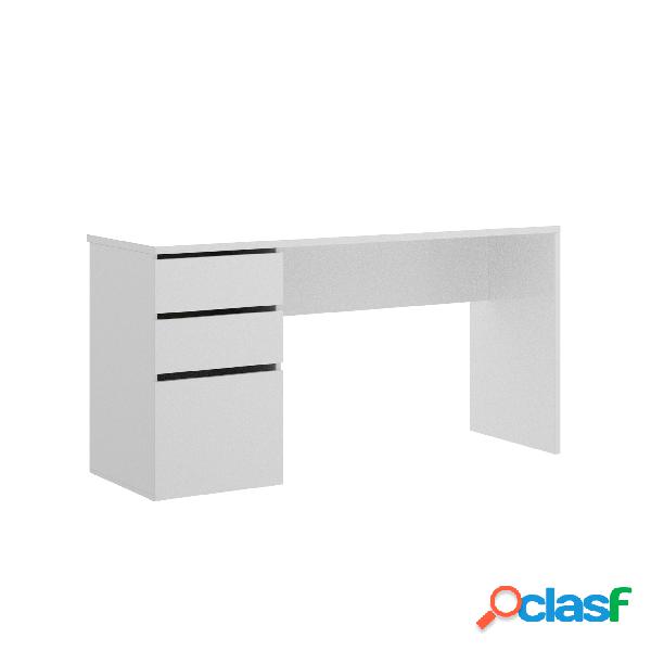 Mesa de escritorio Dekit Shiro Blanco Brillo 75x139x60cm