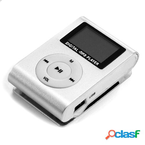 Mini Portable MP3 Music Player Metal Clip-on MP3 Player with