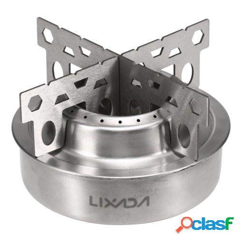 Mini estufa de alcohol de aleación de aluminio para acampar
