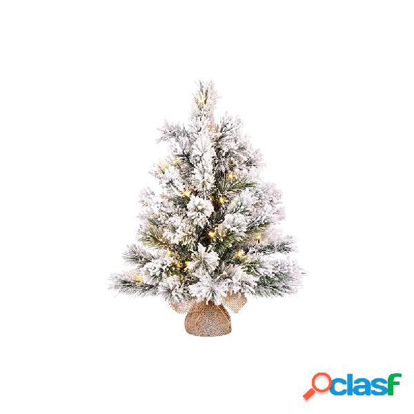 Mini Árbol de Navidad Efecto Escarcha con Led Incluida