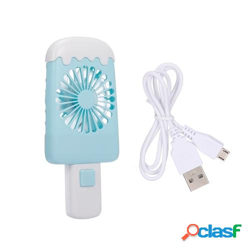 Mini ventilador USB de mano Ventilador de helado Ventilador