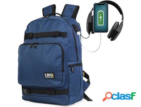 Mochila LOIS Azul (Poliéster - 45x31x14 cm)