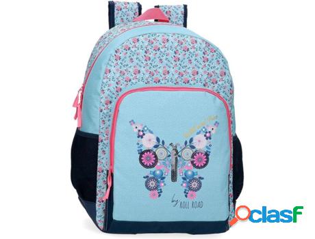 Mochila ROLL ROAD Wild and Free Azul (33x46x17cm)