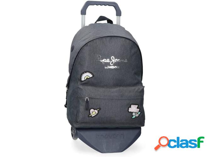 Mochila con Trolley PEPE JEANS Emi Azul con Carro