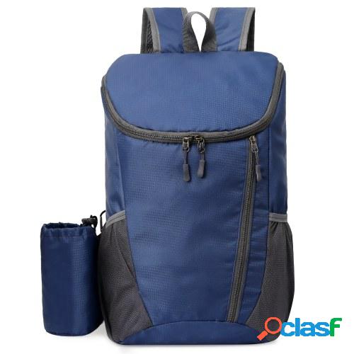 Mochila plegable ligera de 20L Bolsa repelente al agua para