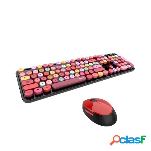 Mofii Sweet Keyboard Mouse Combo Mixed Color 2.4G Wireless