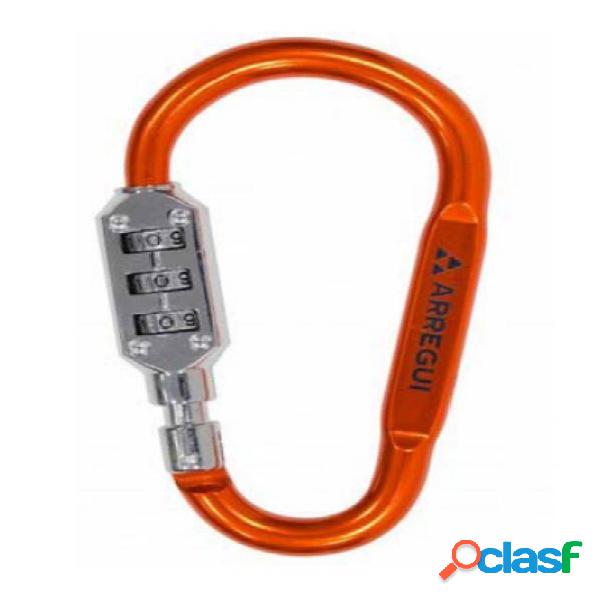 Mosquetón de seguridad Arregui combinación 60mm naranja