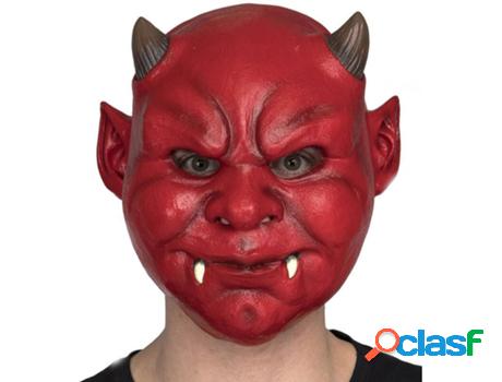 Máscara DISFRAZZES Demonio Rojo Con Colmillos