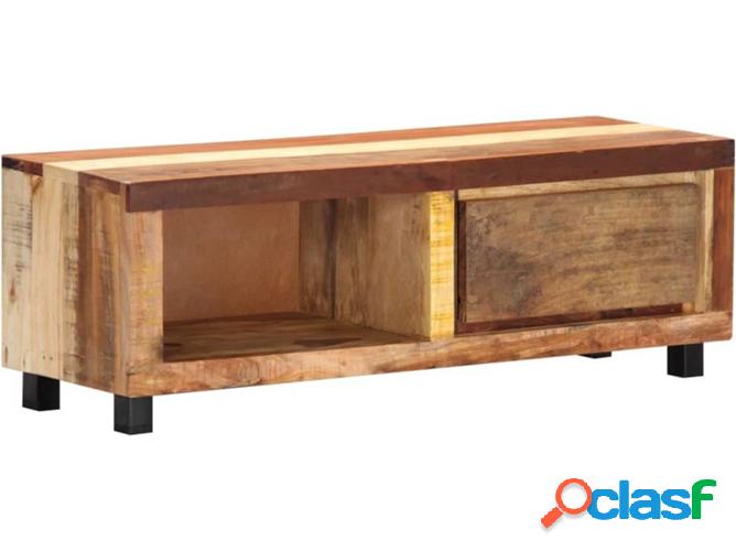 Mueble de TV ART PLANET (100x30x33cm - Madera Maciza -