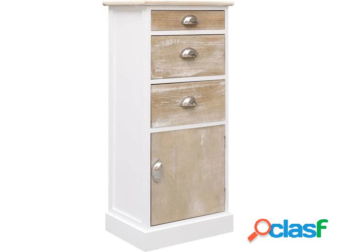 Mueble lateral VIDAXL Madera de paulownia (38x28x86 cm)