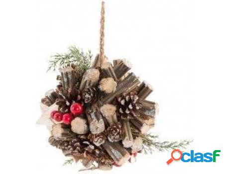 Navidad HOGAR Y MÁS Bola Decorativa ColganteDiseño Natural