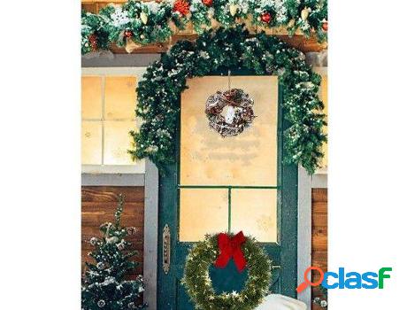 Navidad HOGAR Y MÁS Corona Navideña Nador (madera y