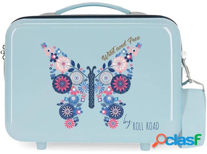 Neceser ROLL ROAD Wild and Free Azul (29 x 21 x 15 cm)