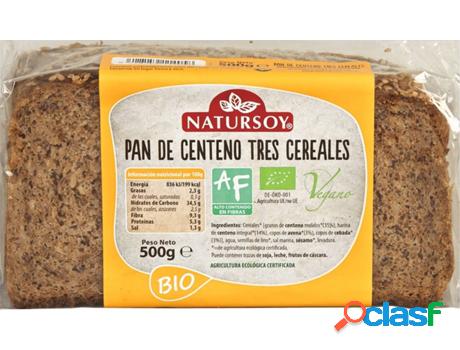 Pan de Centeno de Tres Cereales NATURSOY (500 g)