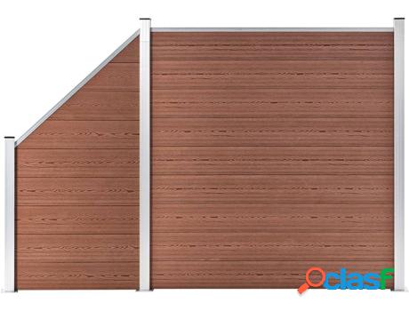 Panel de Vallado para Animales de Granja VIDAXL WPC 1