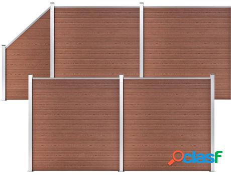 Panel de Vallado para Animales de Granja VIDAXL WPC 4