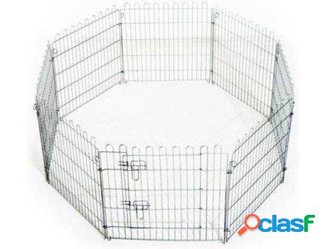 Parque para Perros PAWHUT (Plateado - 63x76cm)
