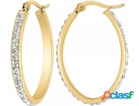Pendientes SC_BOHEME Cristales (Acero - Dorado - 37 mm x