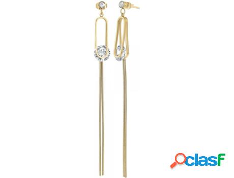 Pendientes SC_BOHEME Cristales (Acero - Dorado - 82 mm)