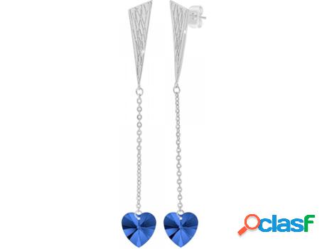 Pendientes SC_CRYSTAL Cristales (bañado a rodio - Azul -