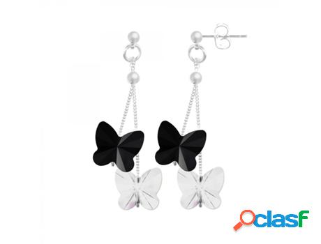 Pendientes SC_CRYSTAL (bañado a rodio - 10 mm x 10 mm)