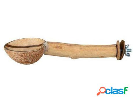 Percha para Pájaros TRIXIE Bambu Com Comedouro Em Coco 25cm