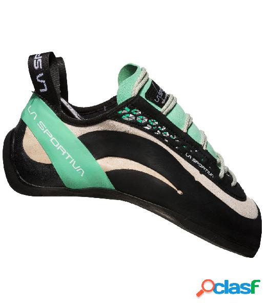 Pies de gato La Sportiva Miura mujer White-Jade Green 38.5