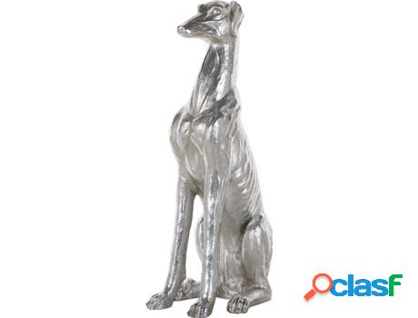 Pieza Decorativa Figura Greyhound (Plateado - Poliresina