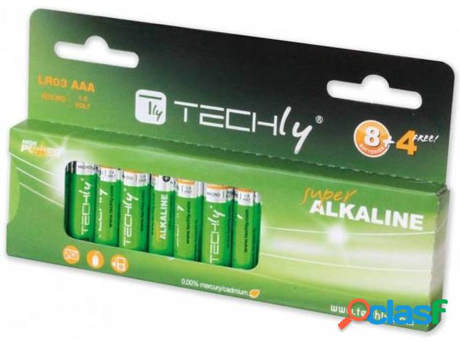 Pilas TECHLY LR03 AAA 1.5V