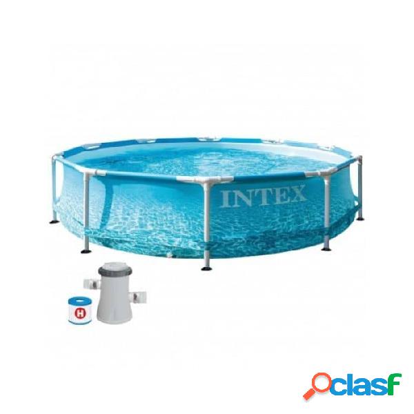 Piscina Desmontable Tubular Intex Metal Frame Beachside con