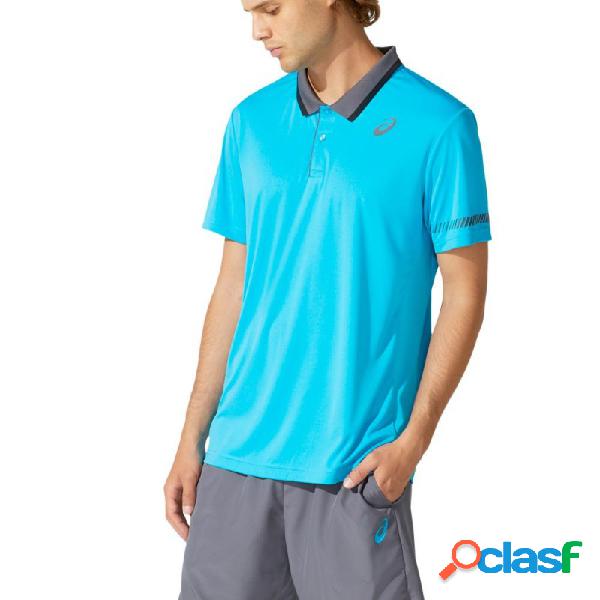 Polo asics padel digital aqua m