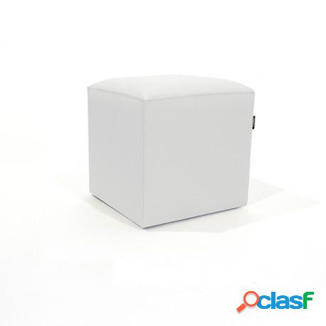 Puff Cuadrado Cube 40x40 -náutico Blanco