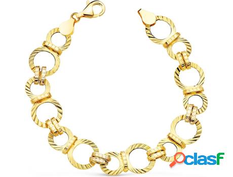 Pulsera FALOMIR (Oro - Plateado y Dorado - 19.5 cm)