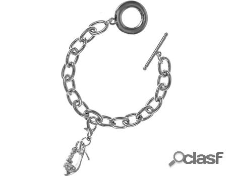 Pulsera SC_CRYSTAL (bañado a rodio - 17cm)