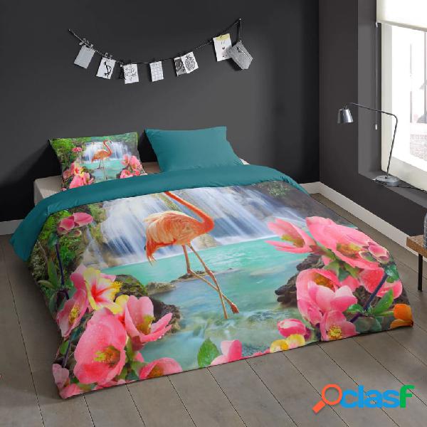 Pure Funda de edredón FLAMINGO 240x200/220 cm