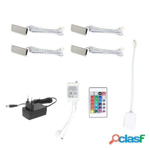 RGB LED Clip en estante de vidrio Iluminación debajo del