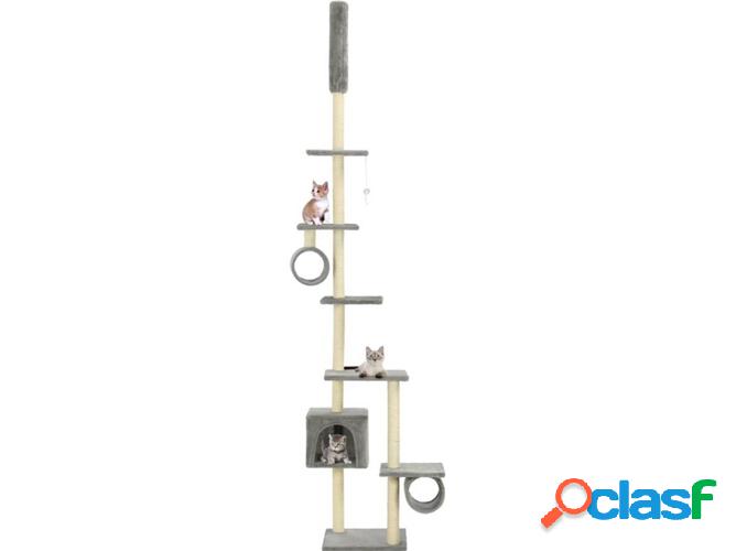 Rascador de Techo Árbol para Gatos VIDAXL c/ postes sisal