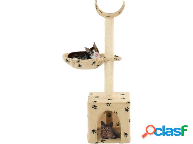 Rascador Árbol VIDAXL Postes Sisal Beige (105cm)