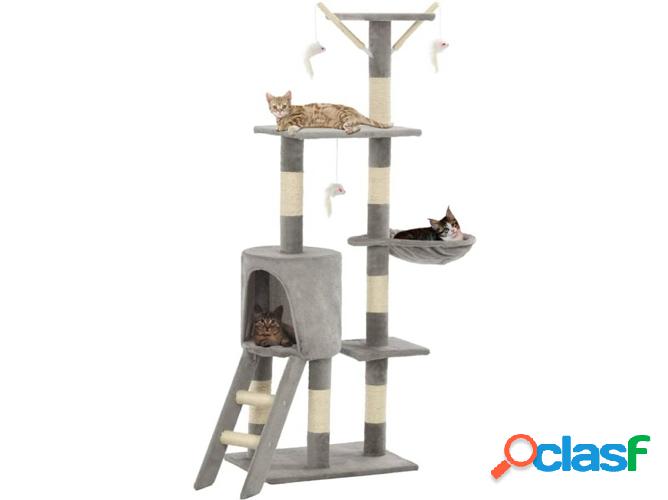 Rascador Árbol VIDAXL Sisal Gris (138 cm)