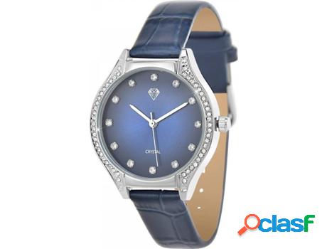 Reloj SC_CRYSTAL Cristales (bañado a rodio - Azul)