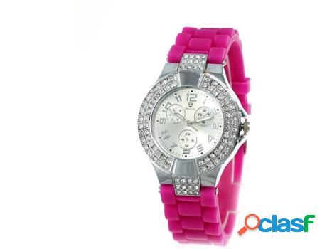 Reloj SC_CRYSTAL (bañado a rodio - Rosa)