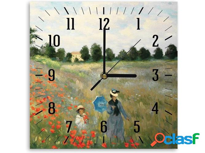 Reloj de Pared LEGENDARTE Campo De Amapolas (Detalle) -