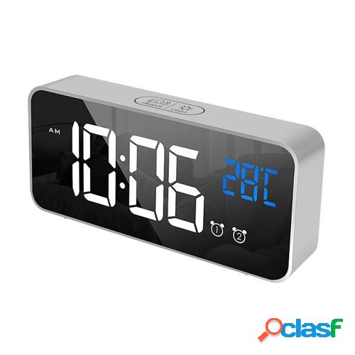 Reloj despertador digital LED para dormitorio Reloj