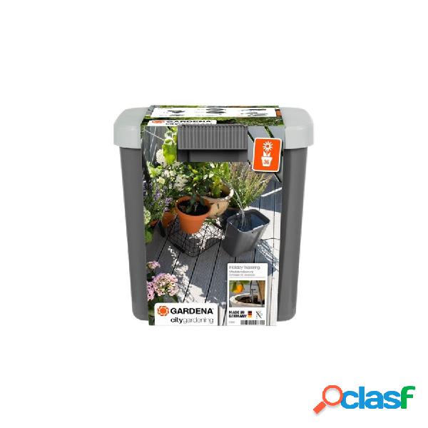 Riego automático de vacaciones Gardena con depósito