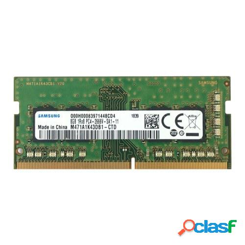 SAMSUNG DDR4 Laptop Memory 8GB 260Pin 2666MHz Soporte de