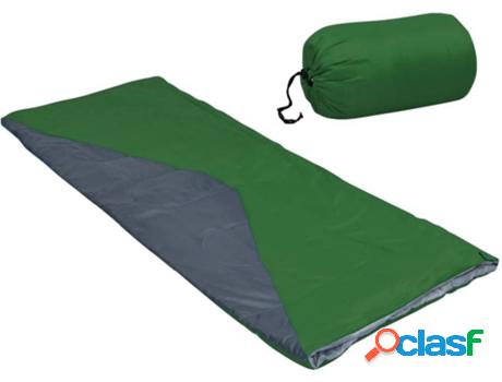 Saco de Dormir VIDAXL de sobre ligero 1100g 10°C (Verde -