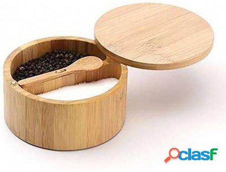 Salero HOGAR Y MÁS Y Pimentero Madera